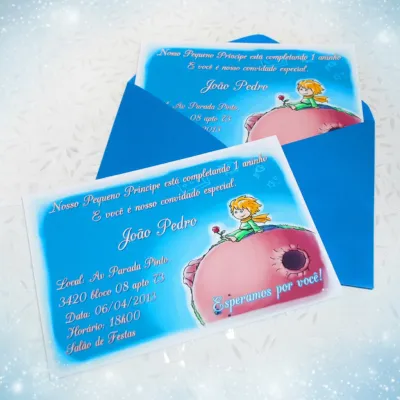 Convite Personalizado Pequeno Príncipe