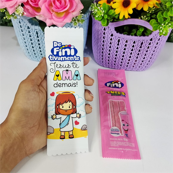 Envelope com Bala Fini Brinde Cristão - Imagem 2