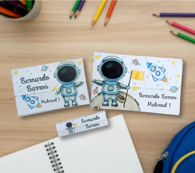 Etiquetas Escolares Personalizadas Astronauta