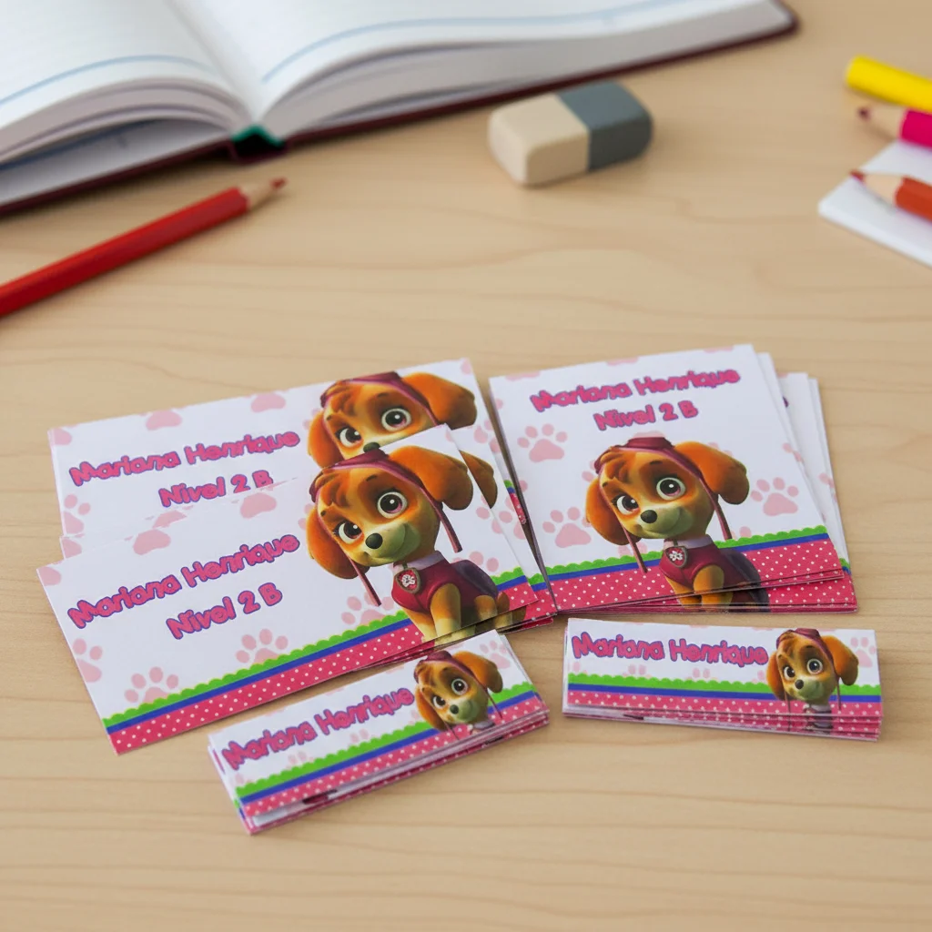 Etiquetas Escolares Personalizadas Skye - Imagem 2