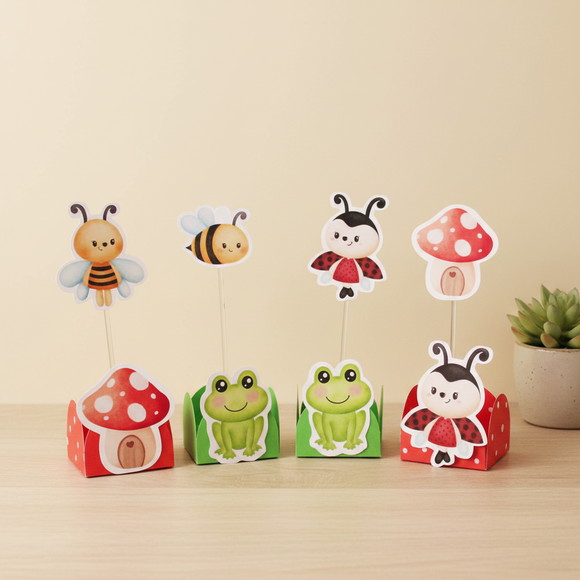 Forminha + Topper para Docinhos Jardim Encantado - Imagem 3
