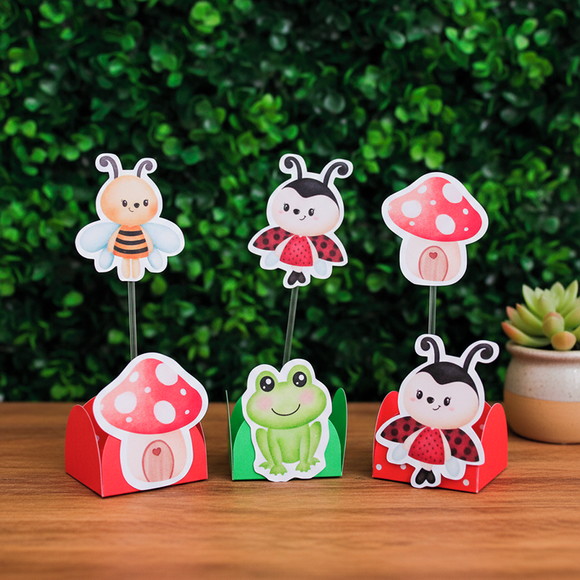 Forminha + Topper para Docinhos Jardim Encantado - Imagem 4