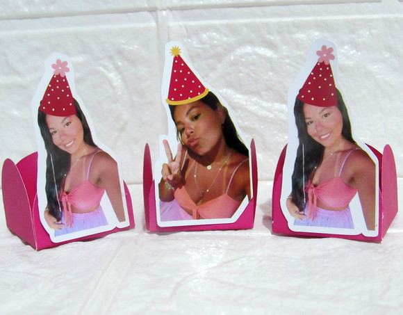 Forminha para Docinhos com Foto Carinha de Festa