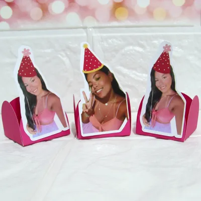 Forminha para Docinhos com Foto Carinha de Festa  ( 50 unidades)