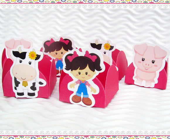 Forminha para Docinhos Fazendinha Menina - Imagem 3