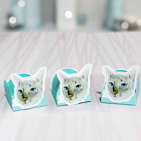 Forminha para Docinhos Personalizada Gatinho - Imagem 2