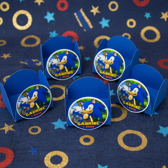Forminha para Docinhos Personalizada Sonic - Imagem 3