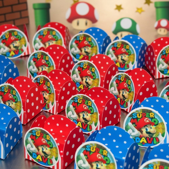 Forminha para Docinhos Super Mario  ( 50 unidades)