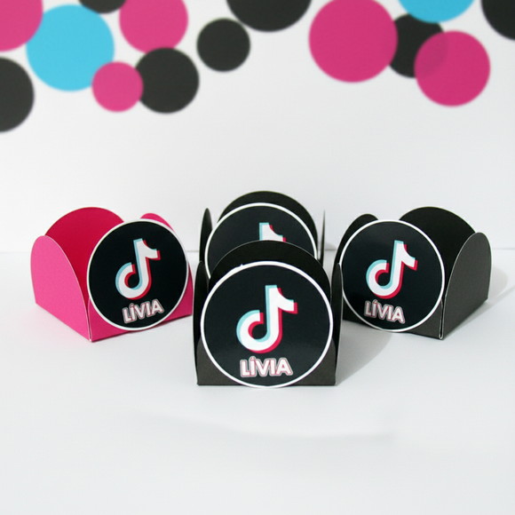 Forminha para Docinhos Tik Tok ( 50 unidades) - Imagem 1