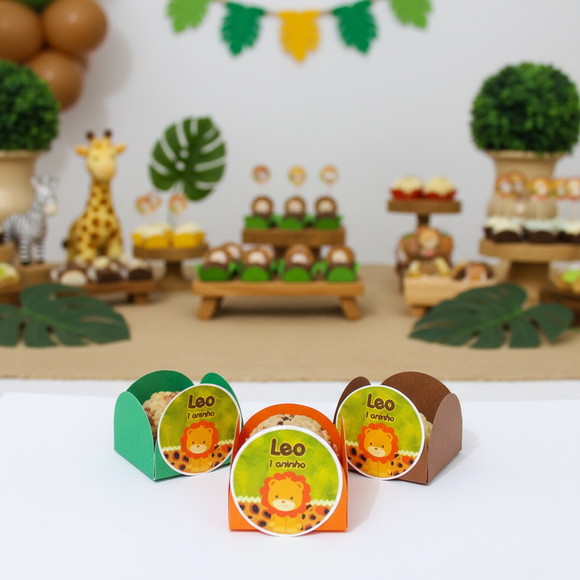 Forminhas para Docinhos Leãozinho Safari ( 50 unidades) - Imagem 2