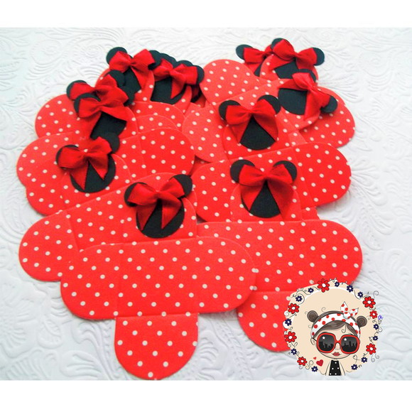 Forminhas para Docinhos Minnie com Lacinho ( 50 unidades)