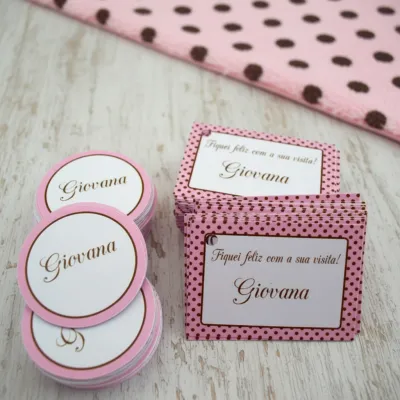 Kit Adesivo e Tag ( 30 pares)