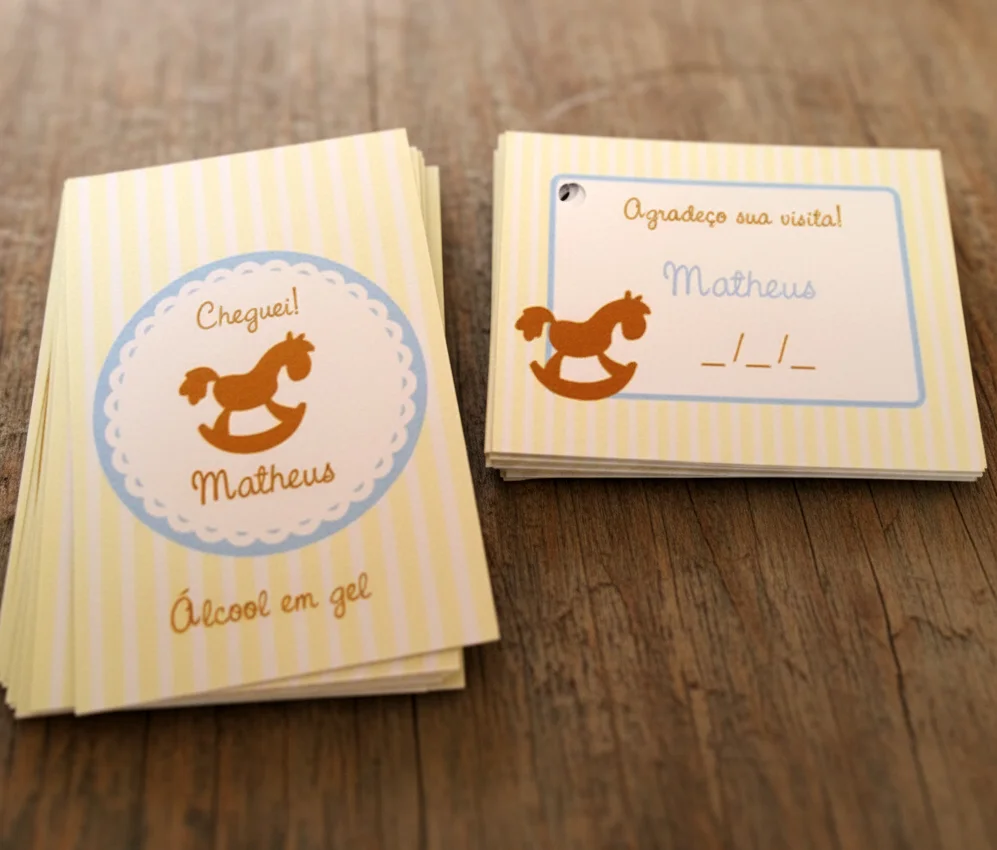 Kit Adesivo e Tag Chá de Bebê (30 pares) - Imagem 2