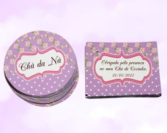 Kit Adesivo e Tag Floral (30 pares) - Imagem 1