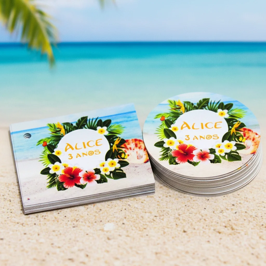 Kit Adesivo e Tag Moana (30 pares) - Imagem 2