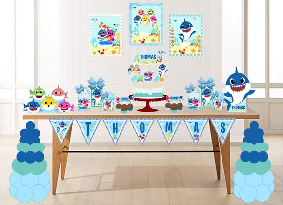 Kit Festa em Casa : É Só Um Bolinho - Baby Shark