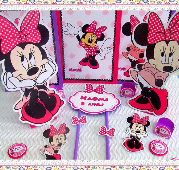 Kit Festa em Casa : É Só Um Bolinho - Minnie
