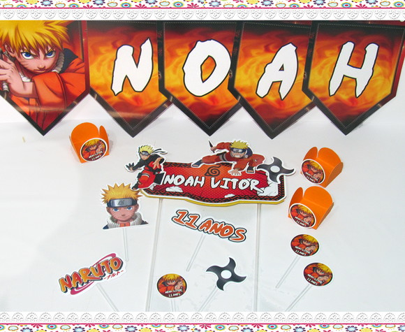 Kit Festa em Casa : É Só Um Bolinho - Naruto