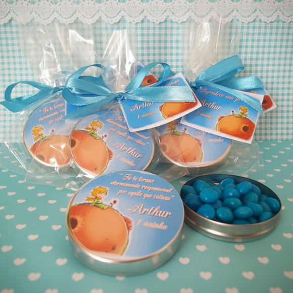 Latinha Personalizada com Balinha Pequeno Príncipe - Imagem 2