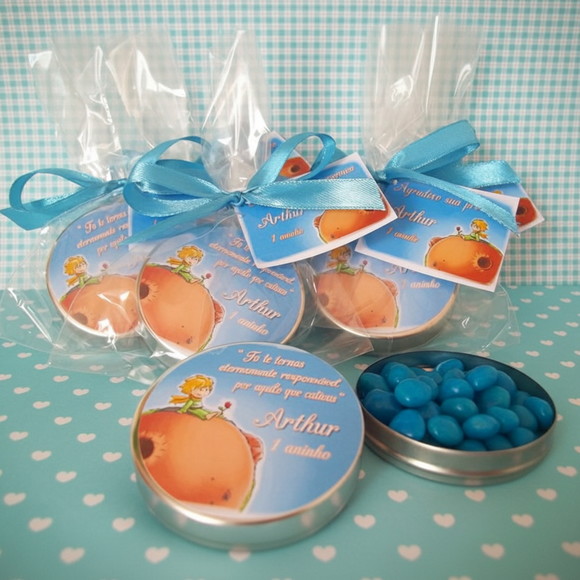 Latinha Personalizada com Balinha Pequeno Príncipe - Imagem 3