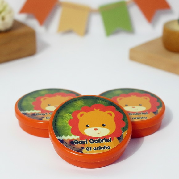 Latinha Personalizada Safari Leãozinho - Imagem 2