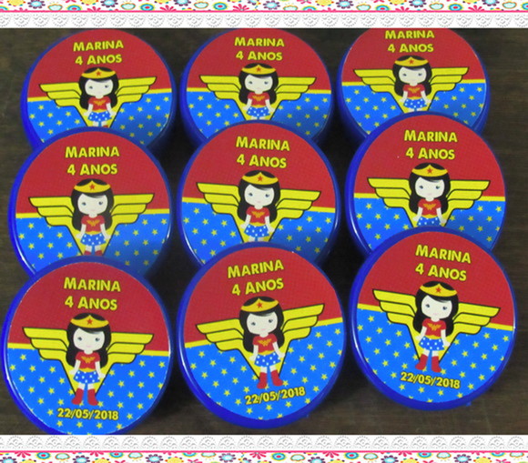 Latinhas Personalizadas Mulher Maravilha - Imagem 1