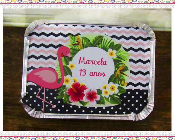 Marmitinha Personalizada Flamingo - Imagem 3