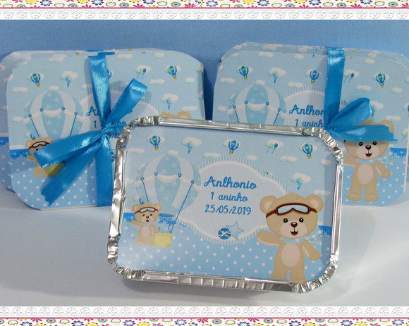 Marmitinha Personalizada Ursinho Baloeiro - Imagem 3