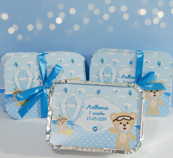 Marmitinha Personalizada Ursinho Baloeiro - Imagem 4