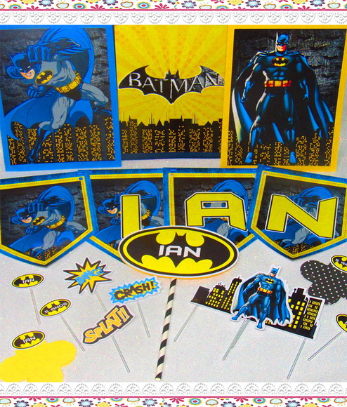 Mini Kit Festa em Casa : É Só Um Bolinho : Batman