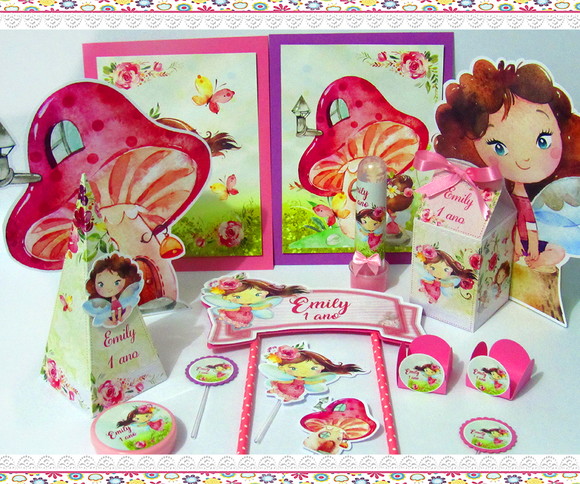 Mini Kit Festa em Casa : É Só Um Bolinho : Fadinha