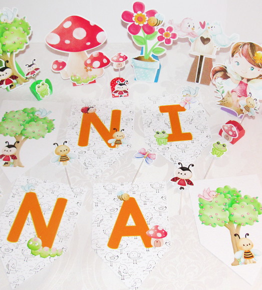 Mini Kit Festa em Casa : É Só Um Bolinho : Jardim Encantado - Imagem 5