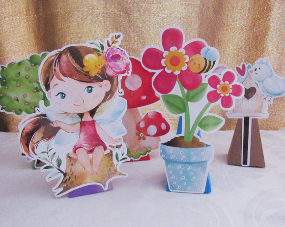 Mini Kit Festa em Casa : É Só Um Bolinho : Jardim Encantado - Imagem 2