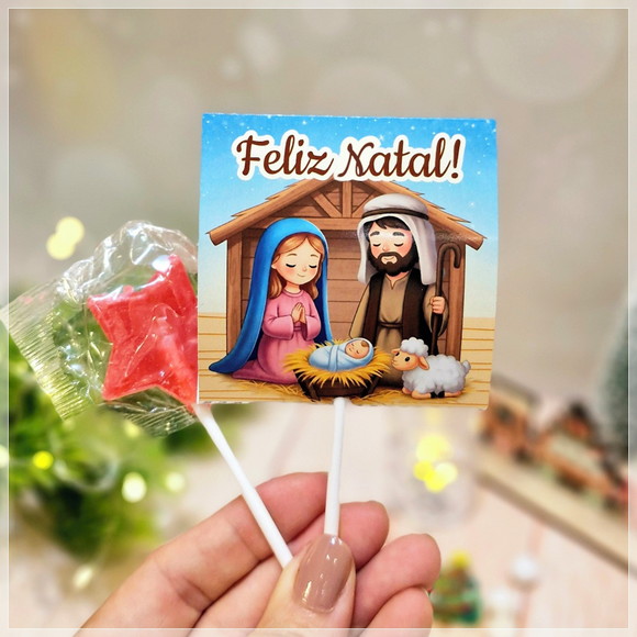 Pirulito com Capinha Personalizada Natal - Imagem 4