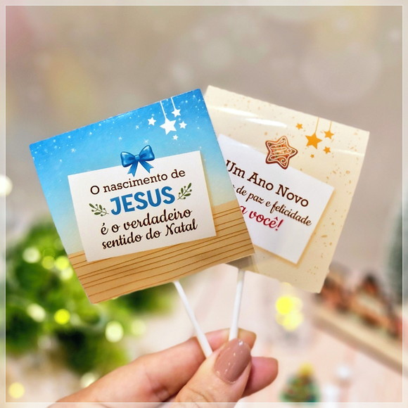 Pirulito com Capinha Personalizada Natal - Imagem 5