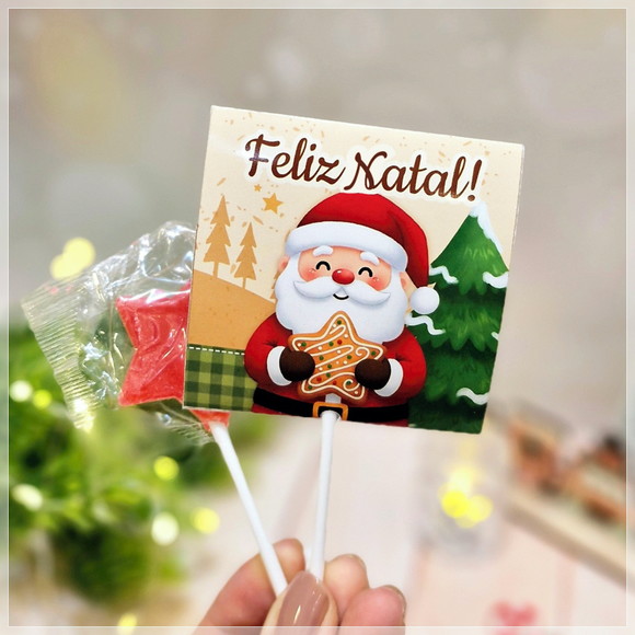 Pirulito com Capinha Personalizada Natal - Imagem 2