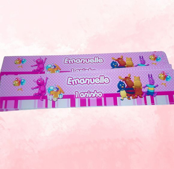 Rótulo de Refrigerante ou Água Backyardigans