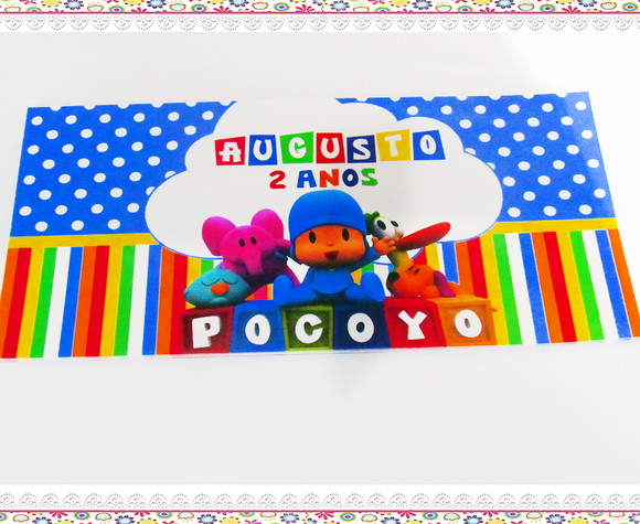 Rótulo para Cofrinho Pocoyo