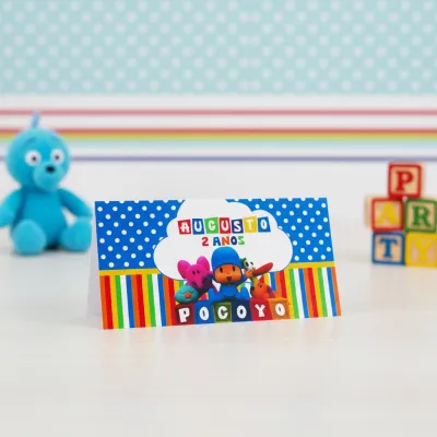Rótulo para Cofrinho Pocoyo