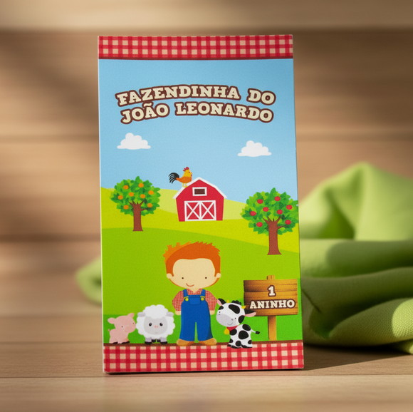 Rótulo para Tubete Fazendinha - Imagem 2