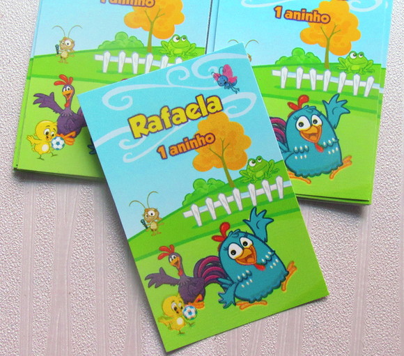 Rótulo para Tubete Galinha Pintadinha ( 50 unidades)