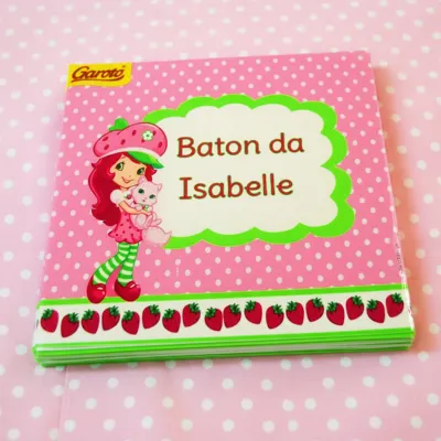 Rótulo Personalizado para Baton Moranguinho ( 50 unidades)