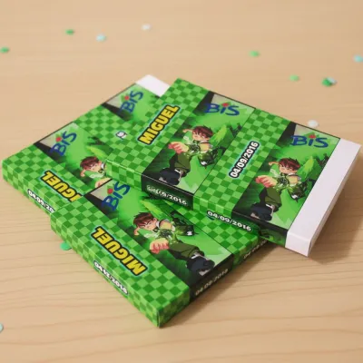 Rótulo Personalizado para Bis Ben 10 ( 50 unidades)