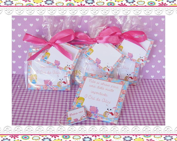 Sachê de Chá Personalizado Chá de Bebê Alice - Imagem 3