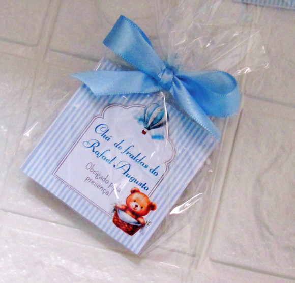 Sachê de Chá Personalizado Chá de Bebê Ursinho - Imagem 5