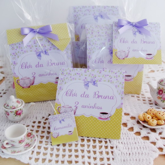 Sachê de Chá Personalizado Chá de Boneca - Imagem 2