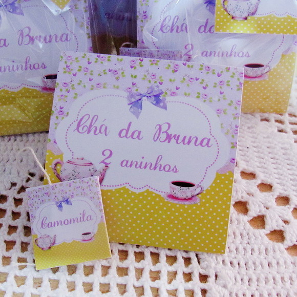 Sachê de Chá Personalizado Chá de Boneca - Imagem 4