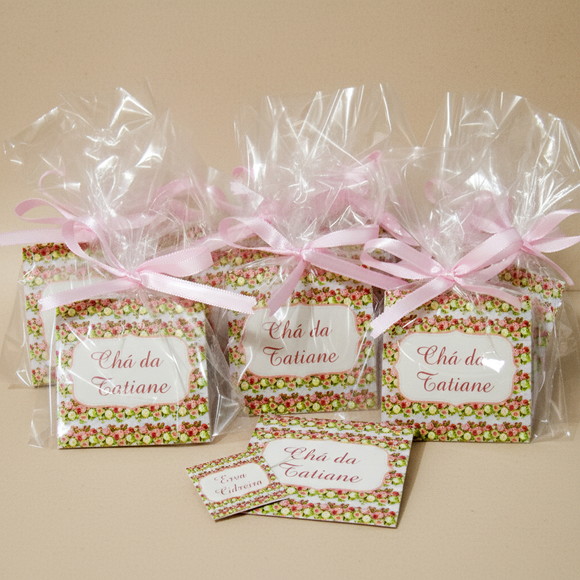 Sachê de Chá Personalizado Chá de Cozinha Floral - Imagem 2