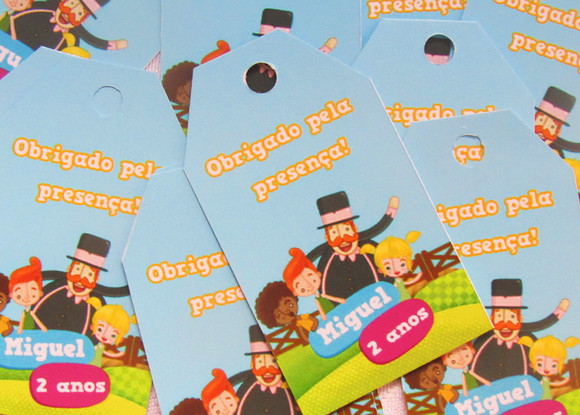Tag Fazendinha Bita  ( 50 unidades)