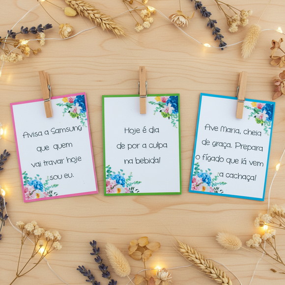 Tag para Drinks com Mini Pregadores (50 unidades)